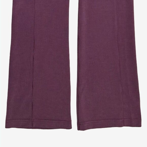 Lululemon Ribbed Softstreme Flare Pants Garnet Red 2 High Rise Lounge Yoga - Picture 8 of 16